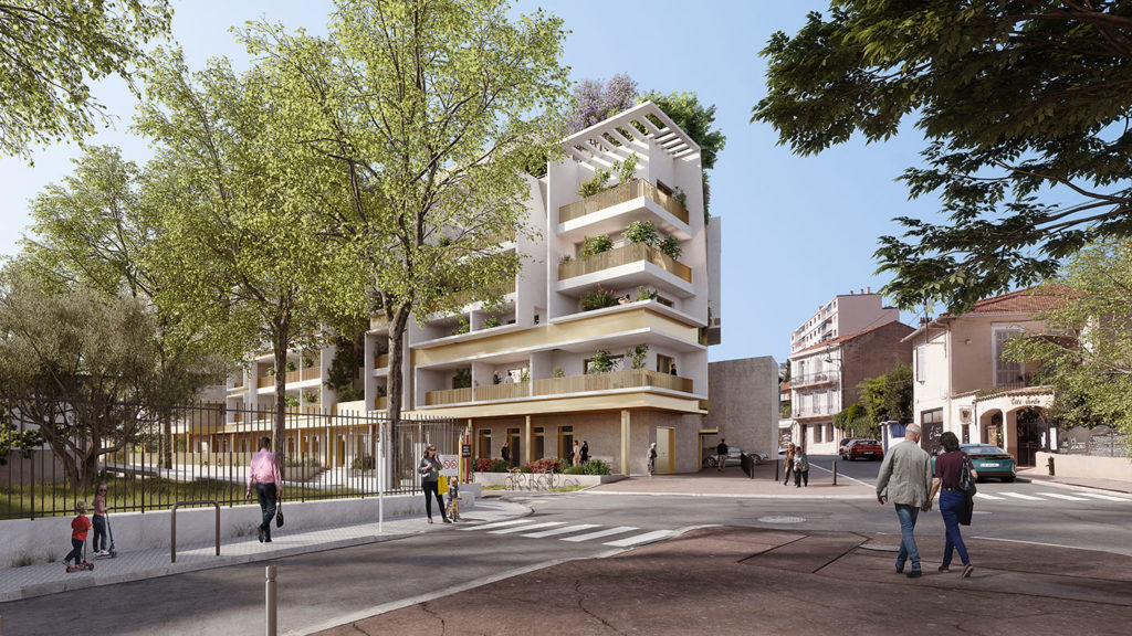 billy goffard architecte VINCI résidence CANNES architecture paca nice 06 CCAS